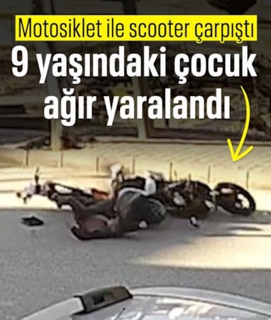 Kastamonu'da motosiklet ile scooter çarpıştı: Çocuk ağır yaralandı