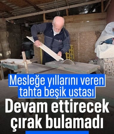 Hatay'da yıllardır bu işi yapan tahta beşik ustası, sanatını yaşatacak çırak bulamadı