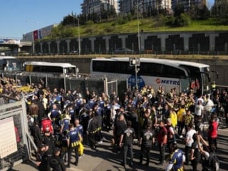 Fenerbahçe taraftarı, RAMS Park'a ulaştı