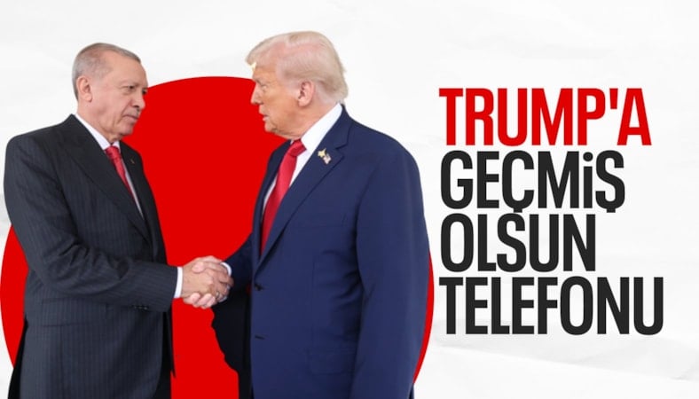 Cumhurbaşkanı Erdoğan'dan Trump'a geçmiş olsun telefonu