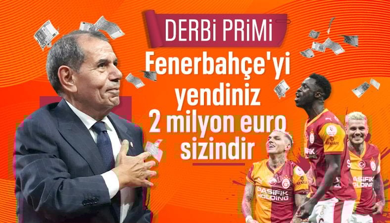 Galatasaray'da futbolculara derbi primi müjdesi