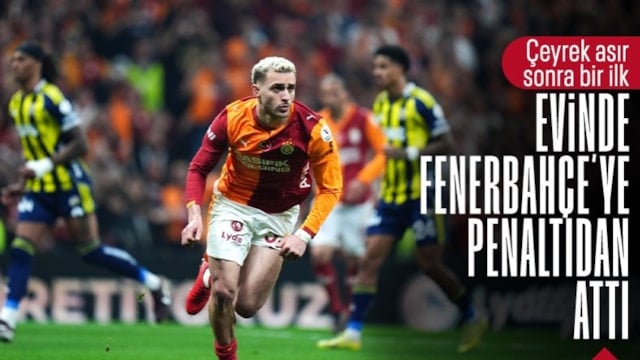 Galatasaray'dan Fenerbahçe'ye 25 yıl sonra iç sahada penaltı golü