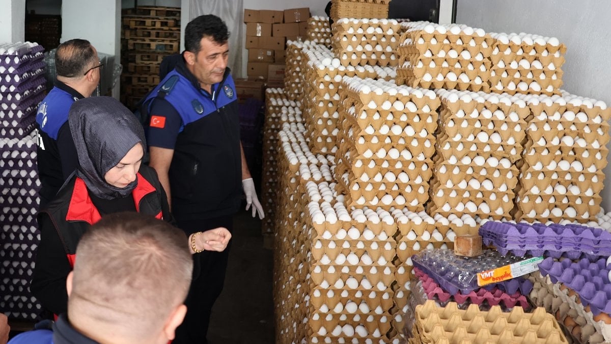 Şanlıurfa'da uygunsuz şartlara sahip depoya baskın: 5 bin koli yumurta imha edildi