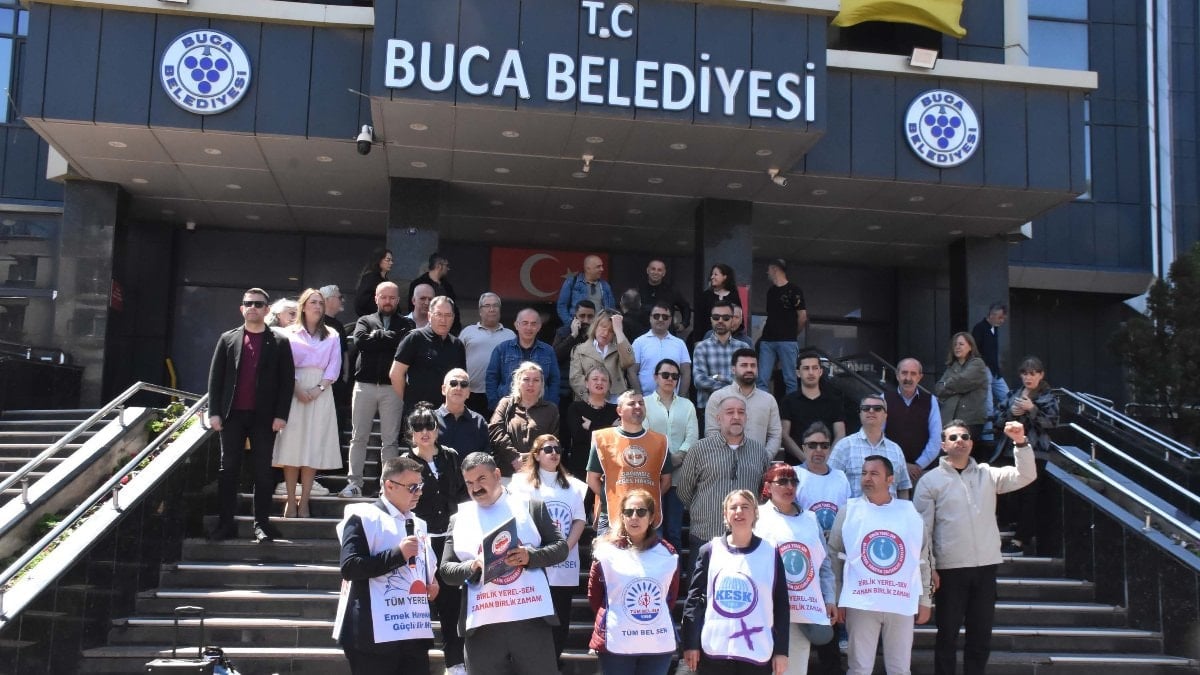 İzmir'in Buca Belediyesi'nde memurların eylemi devam ediyor: Haber gelmezse iş bırakacağız