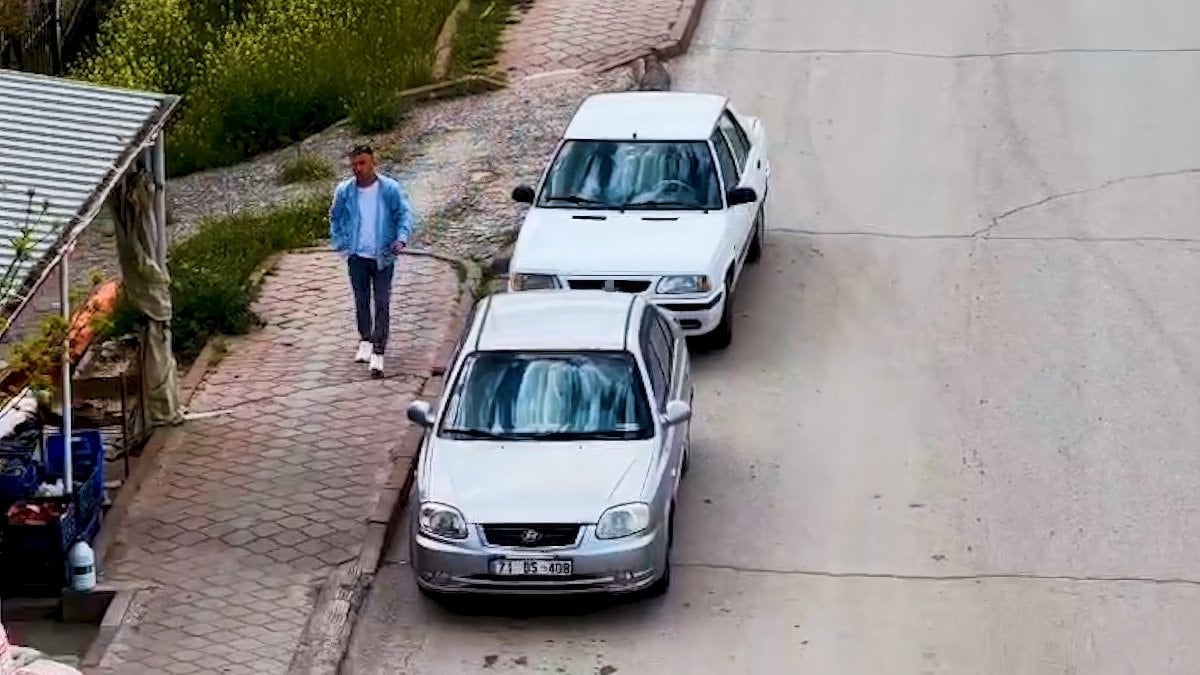 Kırıkkale'de denetimden kaçan ehliyetsiz sürücü drone'dan kaçamadı