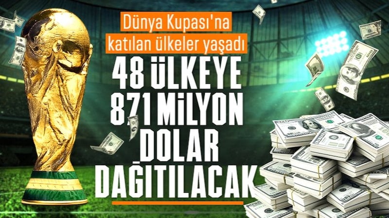 FIFA, Dünya Kupası'nda ülkelere dağıtacağı parayı 871 milyon dolara çıkardı