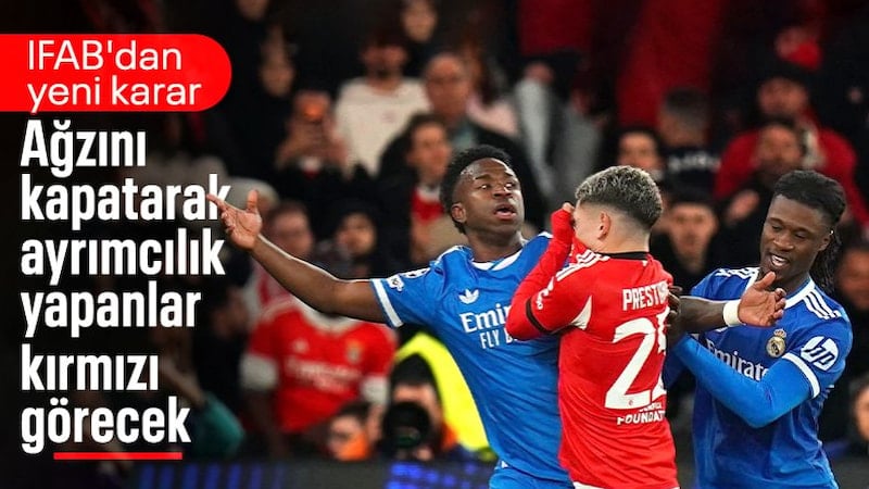 Ağzını kapatarak ayrımcılık yapan oyuncular kırmızı kart görecek