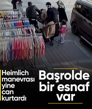 İstanbul'da boğazına şeker kaçan çocuk Heimlich manevrası ile kurtarıldı