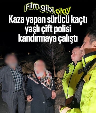 Kırıkkale'de kaza sonrası sürücü kaçtı: Yaşlı çift polisi ikna etmek için dil döktü