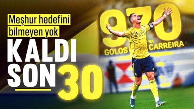 Cristiano Ronaldo kariyerindeki 970'inci gole ulaştı