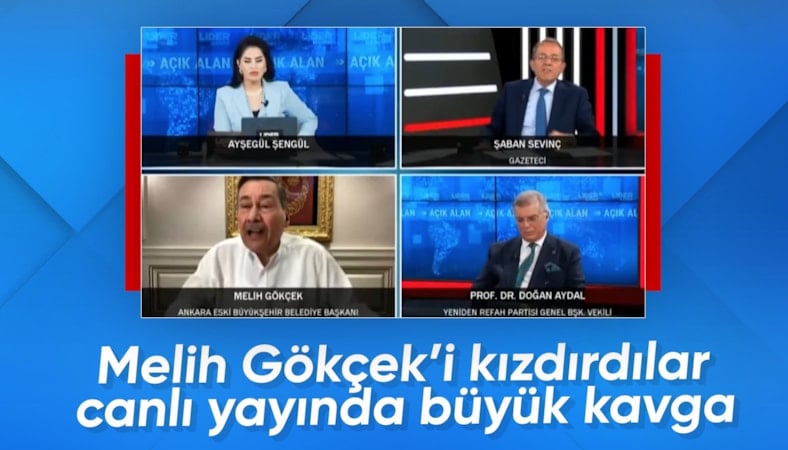 Melih Gökçek ile Şaban Sevinç arasında canlı yayında tartışma