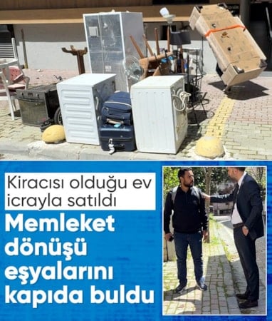 İstanbul'da evi icra ile satılan kiracı, eşyalarını sokakta buldu
