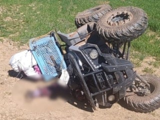 Kütahya'da devrilen ATV’in altında kalan kadın hayatını kaybetti