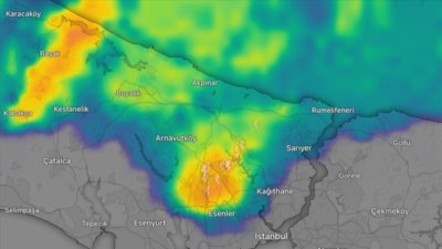 İstanbul haritası değişti: 15 saat yağış var
