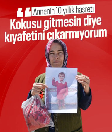 Konya'da 10 yıldır kayıp olan Yasin'in annesi: Kokusu gitmesin diye kıyafetlerini çıkarmıyorum