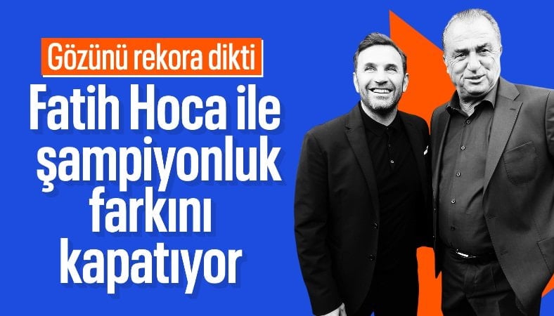 Okan Buruk, Fatih Terim ile şampiyonluk farkını kapatıyor