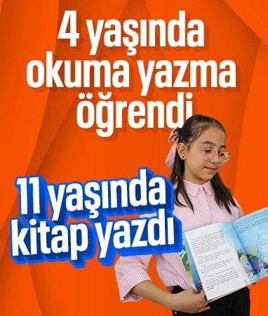 Amasya'da 11 yaşında hikaye kitabı yazan öğrenci şaşırttı
