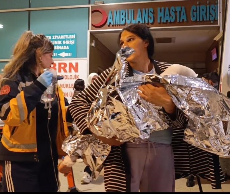 Bursa'da kaynar su dolu kovaya düşen 2 yaşındaki bebek ağır yaralandı