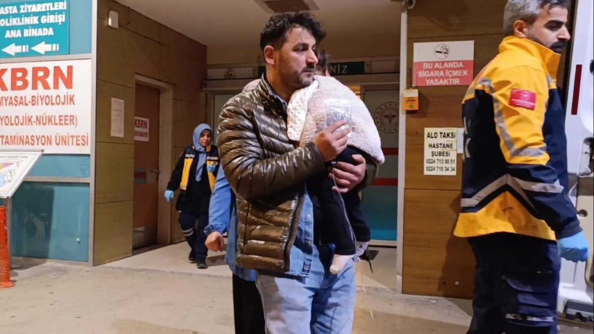 Bursa'da merdivenden düşen Güllüzar bebek, yaralandı
