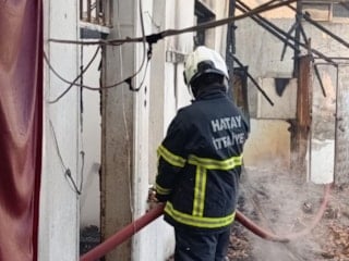 Hatay'da ev yangını