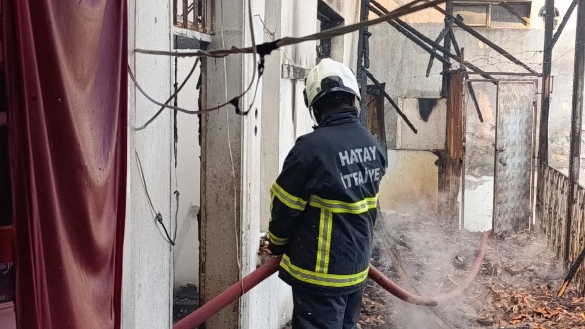 Hatay'da ev yangını