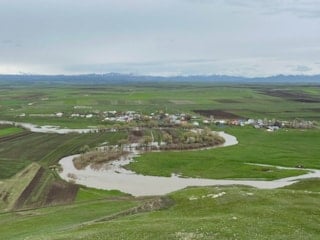 Kars'ta Karahan Çayı 30 yılın rekorunu kırdı