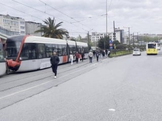Kabataş-Bağcılar tramvay hattında arıza