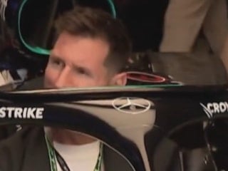 Lionel Messi, Formula 1 aracına bindi