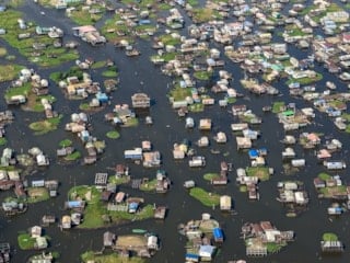'Afrika'nın Venedik'i Ganvie köyü havadan görüntülendi