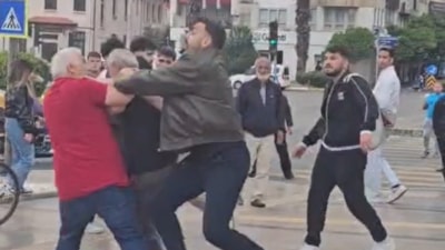 Aydın’da eşinin gözü önünde darbedildi