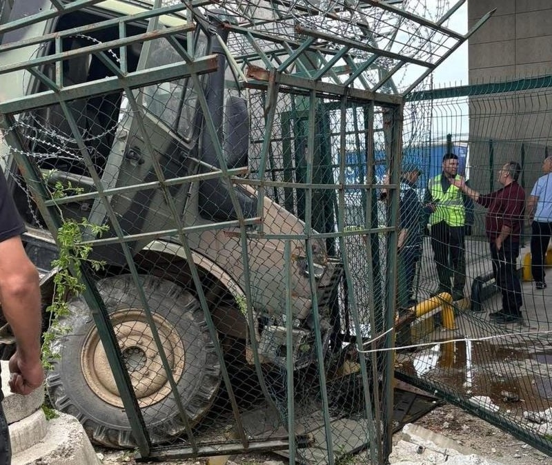 Hamzabeyli Sınır Kapısı'nda askeri araç kazası: 2 personel yaralandı