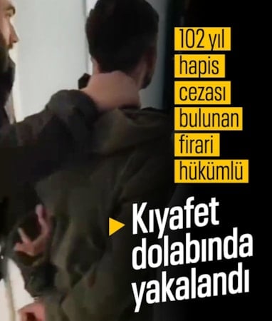 Kocaeli'de firari hükümlü saklandığı gardıropta yakalandı
