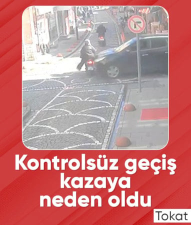 Tokat'ta kontrolsüz kavşakta motosiklet ile otomobil çarpıştı: 2 yaralı