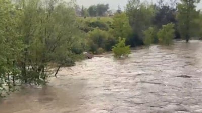 Tokat'ta yazlık kamelyalar su altında kaldı