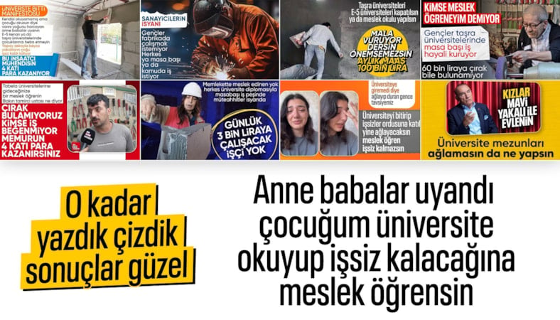 Her 100 öğrenciden 43’ü meslek lisesini seçti