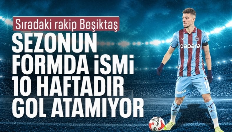 Trabzonspor'da Ernest Muçi'nin 10 haftadır golü yok