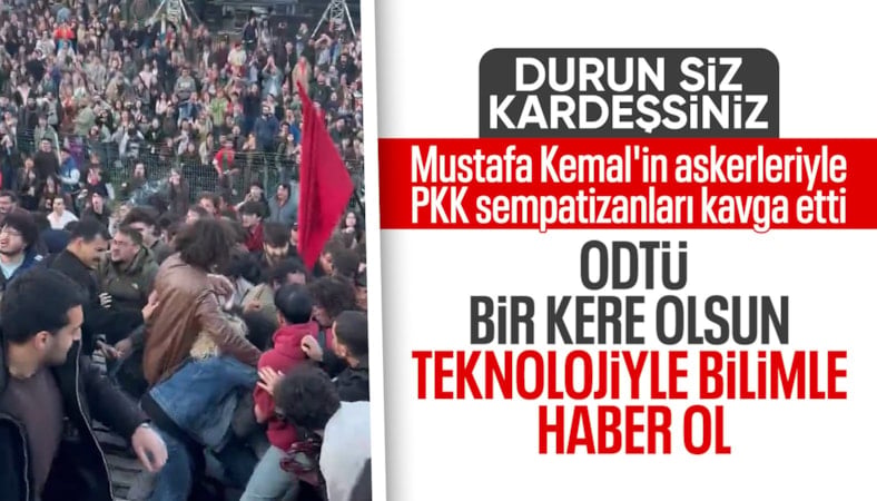 ODTÜ’de İlkay Akkaya konserinde Türk bayrağı açan gençlere saldırı