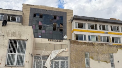 Gaziantep'teki 'süper hücre' okulda ağır hasara neden oldu