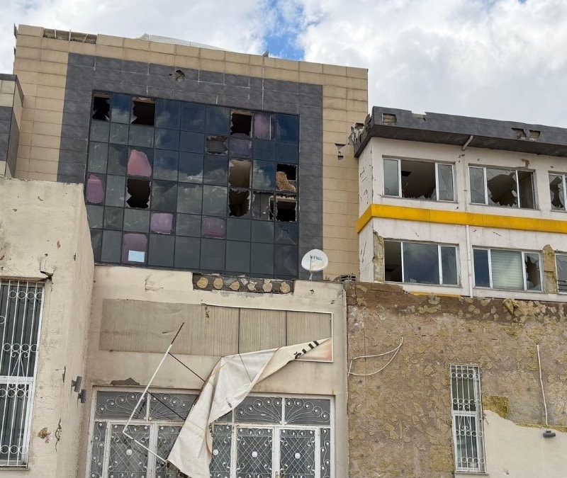 Gaziantep'teki 'süper hücre' okulda ağır hasara neden oldu