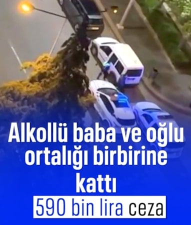 Diyarbakır'da alkollü baba ve oğlu dehşet saçtı: 590 bin lira ceza yediler