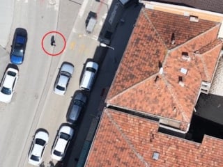 Kırıkkale'de denetimden kaçan ehliyetsiz sürücü dronla adım adım takip edildi