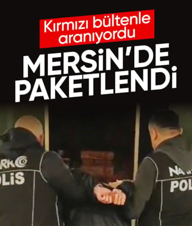 Kırmızı bültenle aranan uyuşturucu baronu Mersin'de yakalandı