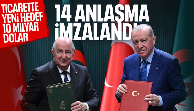 Cumhurbaşkanı Erdoğan: Cezayir ile ticaret hacmi hedefimiz 10 milyar dolar