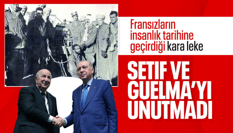 Cumhurbaşkanı Erdoğan, Cezayir'deki Setif ve Guelma katliamının şehitlerini andı