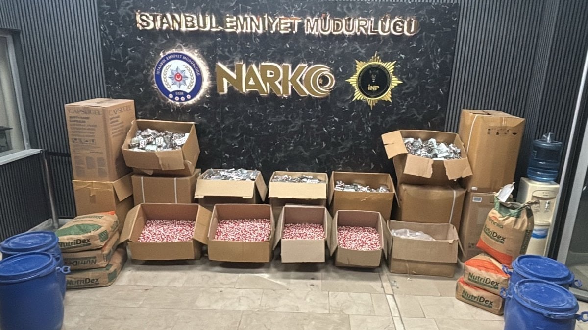 İstanbul’da uyuşturucu operasyonu: 200 milyon lira değerinde uyuşturucu hap ele geçirildi