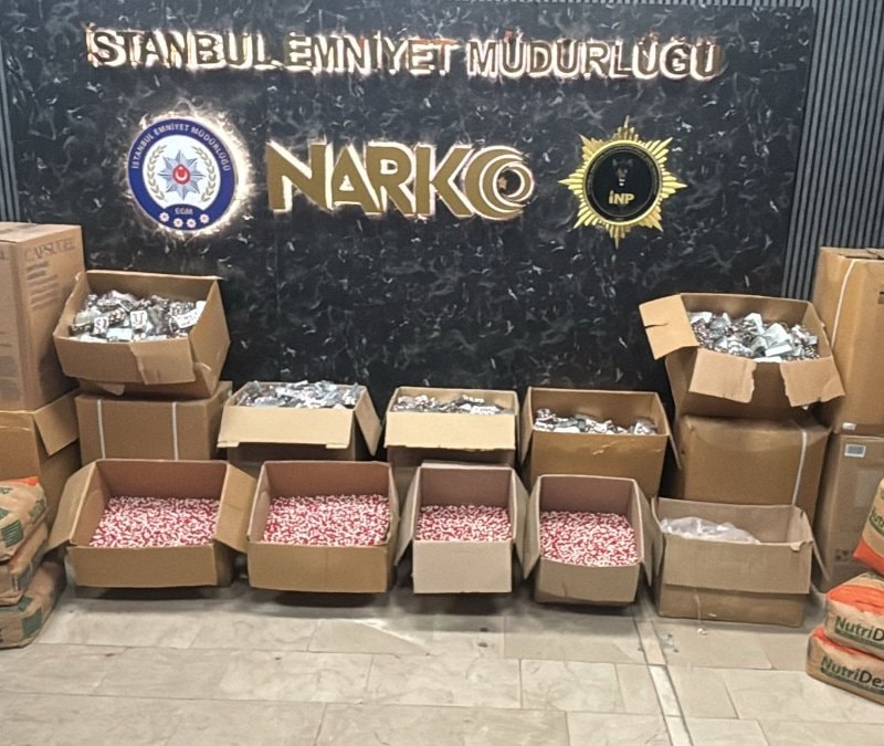 İstanbul’da uyuşturucu operasyonu: 200 milyon lira değerinde uyuşturucu hap ele geçirildi