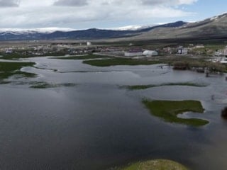 Kura Nehri taştı: Ardahan ovası göle döndü
