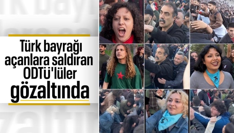 ODTÜ'de Türk Bayrağı'na saldıranlara operasyon: 6 gözaltı