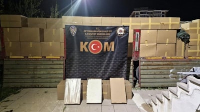 Afyonkarahisar'da 20 milyon liralık kaçak makaron ele geçirildi