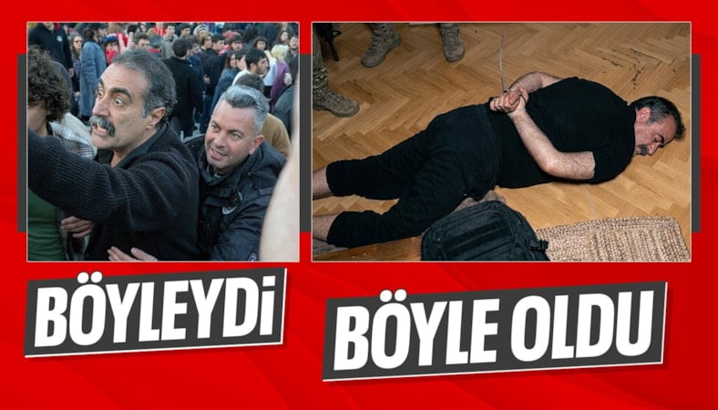 ODTÜ'deki bayrak saldırısı şüphelilerinin gözaltı görüntüleri ortaya çıktı